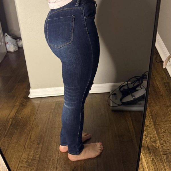 Women's Navy and Blue Jeans Size-M