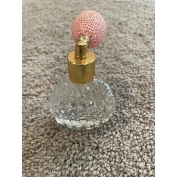 Vintage Glass Crystal Style Perfume Bottle